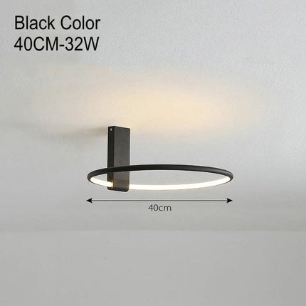 Plafonnier LED rond design scandinave en métal et aluminium — LZ4P9XJ
