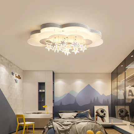 Plafonnier enfant étoiles et nuages lumineux pour chambre — LZ4P9XQ