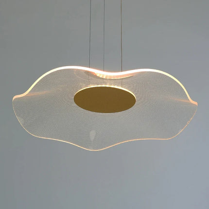 Lustre LED nordique feuille de lotus avec gradation — LZ4M9X2