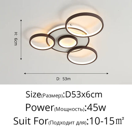Lustre LED moderne en bois et aluminium pour intérieur — LZ4N7Q2