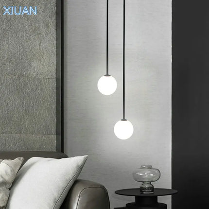 Suspension créative en verre laiteux pour éclairage de bar — LZ4X9M