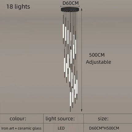 Lustre moderne pour décoration intérieure élégante et épurée — LZ4X9M