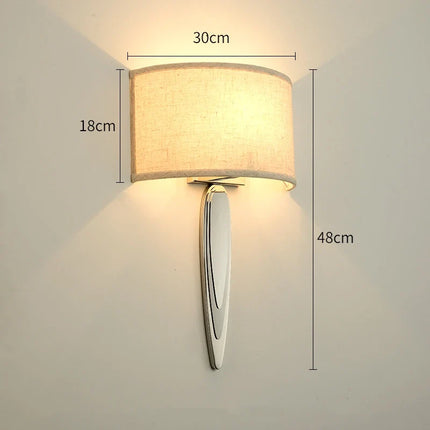 Applique murale en tissu pour éclairage décoratif au design moderne — LZ4X9J