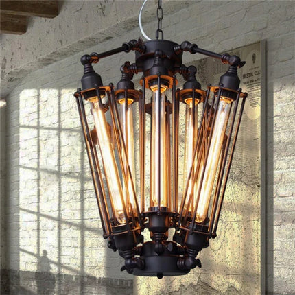 Suspension industrielle vintage avec ampoule Edison pour restaurant — LZ4X9M