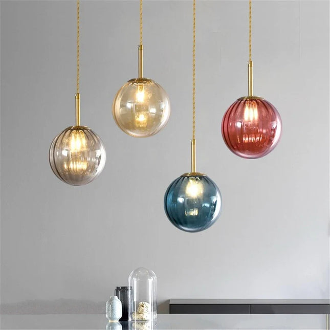 Suspension LED en verre au design moderne et épuré — LZ4X9J