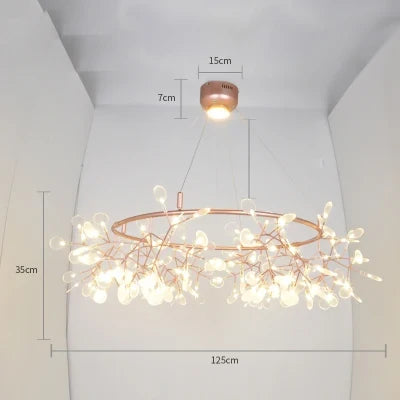 Suspension LED art déco en acier inoxydable et acrylique — LZ4XJ9