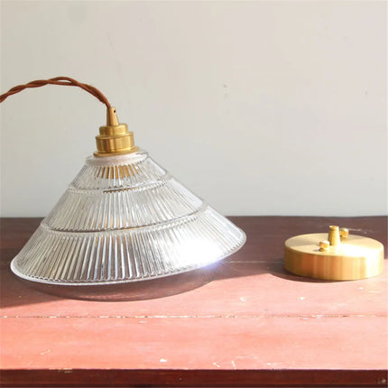 Suspension en laiton et verre pour décoration intérieure moderne — LZ4X9P