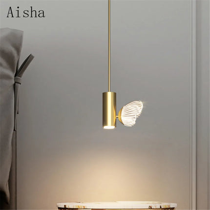 Suspension LED artistique papillon style nordique pour cafés et restaurants — LZ4P9XQ