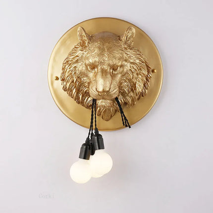 Applique murale nordique en résine motif tigre lumineux design italien — LZ4X9T2Q