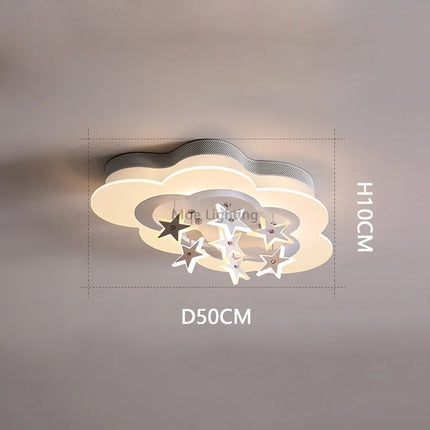 Plafonnier enfant étoiles et nuages lumineux pour chambre — LZ4P9XQ