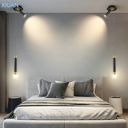 Suspension LED moderne avec câble long design épuré — LZ4X9T