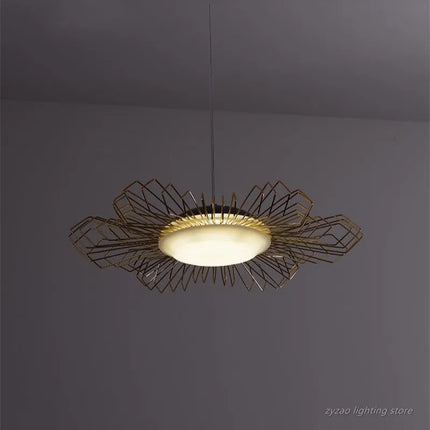 Lustre moderne en fer pour décoration intérieure nordique — LZ4X9P