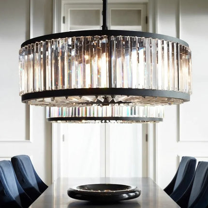 Lustre suspension vintage en cristal pour maison et hôtel — LZ4M9X2