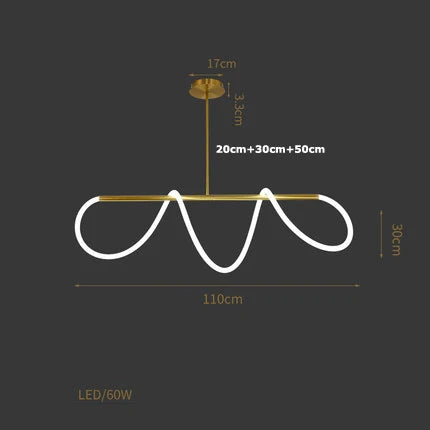 Suspension élégante en forme de notes de musique — LZ4J9P2Q