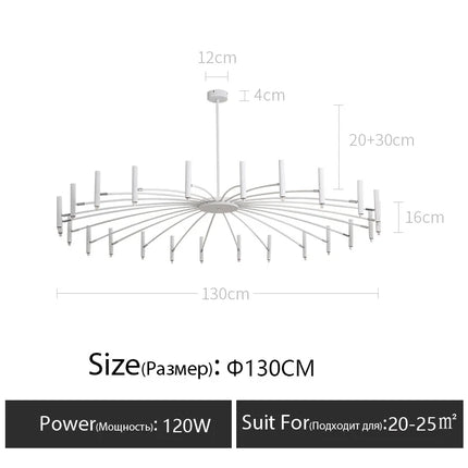 Lustre suspension au design nordique pour éclairage élégant — LZ4X9T
