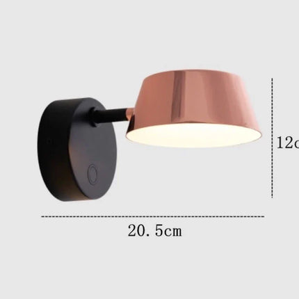 Applique murale LED rotative au design nordique moderne — LZ4X9P2