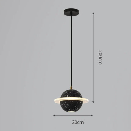 Suspension en résine design planétaire pour intérieur moderne — LZ4X9P