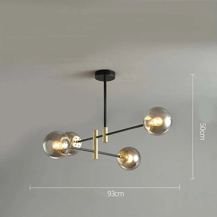 lustre led moderne boule de verre nordique luminaires créatifs