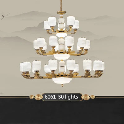 Lustre chinois grande taille pour décoration intérieure élégante — LZ4X9T2Q