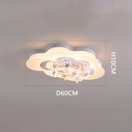 Plafonnier enfant étoiles et nuages lumineux pour chambre — LZ4P9XQ