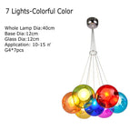 7 lumières colorées / Lumière blanche