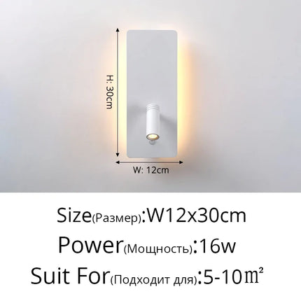 Lustre LED minimaliste avec interrupteur et spot décoratif — LZ4XJ9