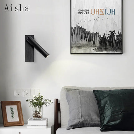Applique murale LED rotative au design minimaliste pour lecture — LZ4X9JQ