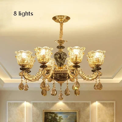 Lustre en cristal de luxe pour ambiance minimaliste — LZ4XQ9