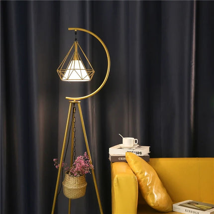 Lampadaire LED en fer forgé au design nordique moderne — LZ4X9P2