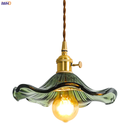 Suspension LED style nordique avec fleurs en verre — LZ4X9P2
