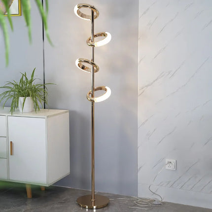 Lampadaire LED moderne en fer et acrylique pour intérieur — LZ4X9P2