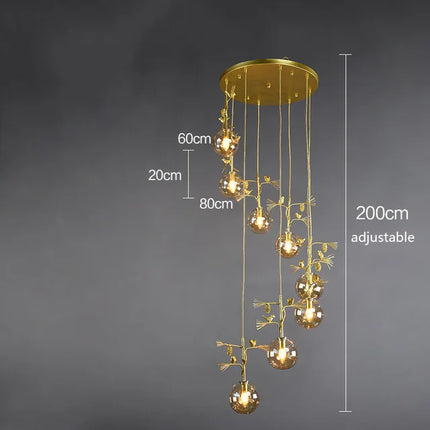 Suspension en verre au design moderne pour intérieur élégant — LZ4X9T