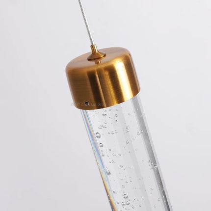 Suspension moderne en cristal à bulles pour bars et cafés — LZ4X9J