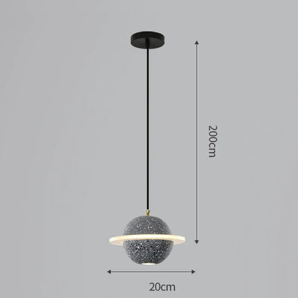 Suspension en résine design planétaire pour intérieur moderne — LZ4X9P