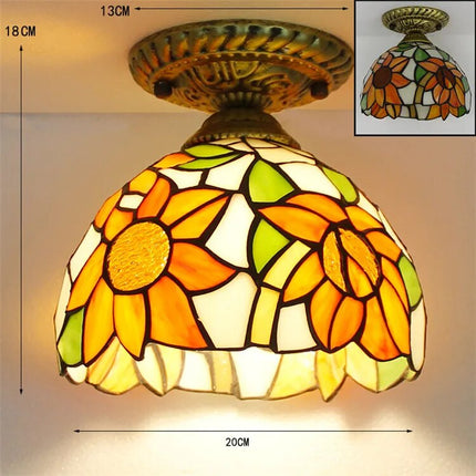 Plafonnier LED moderne en verre avec ampoule 7W E27 — LZ4X9Q2