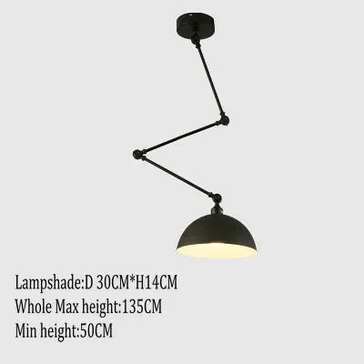 Suspension nordique pliable en aluminium avec bras long et LED — LZ4X9P2M