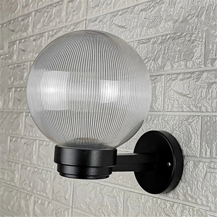 Applique murale intérieure et extérieure avec globe en acrylique blanc ou transparent — LZ4XJ7