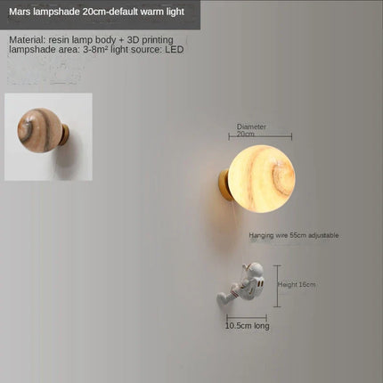 Applique murale 3D astronaute avec lune décorative pour enfants — LZ4X9B