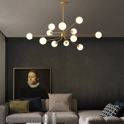 Lustre décoratif en cuivre style nordique pour intérieur — LZ4P9XQ