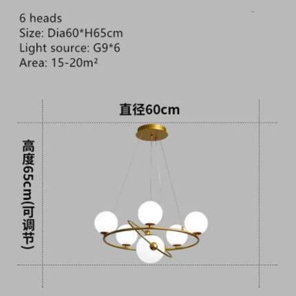 Suspension LED nordique en verre décorative pour intérieur — LZ4T9X