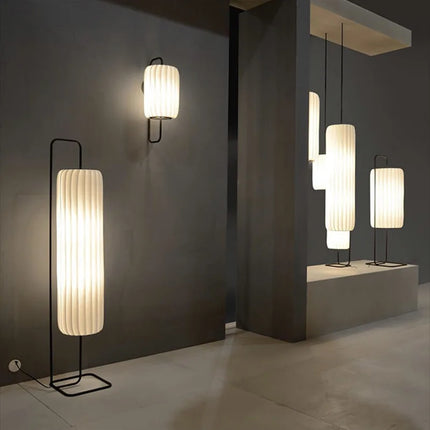 Lampadaire en soie au design artistique pour intérieur moderne — LZ4D9X7