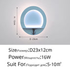 Bleu rond 16W / Blanc froid (5 500-7 000 K).