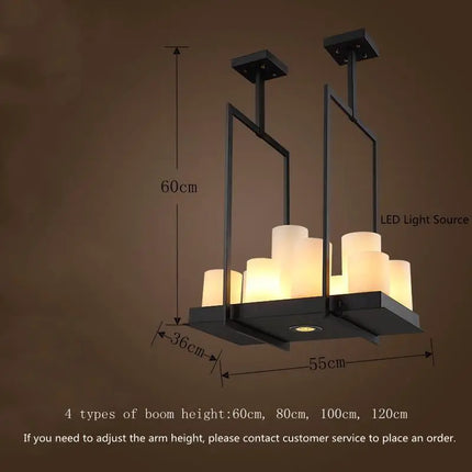 Lustre LED nordique en verre pour salle à manger et cuisine — LZ4X9Q2