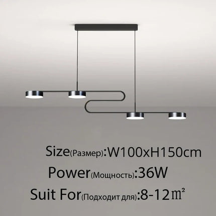 Lustre LED moderne avec télécommande pour intérieur — LZ4N7Q2