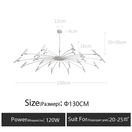 Lustre suspension au design nordique pour éclairage élégant — LZ4X9T