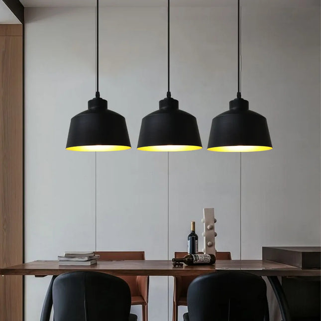 suspension loft nordique moderne avec 3 suspensions pour cuisine