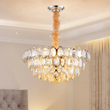 Lustre moderne en cristal avec éclairage LED intégré — LZ4X9P2