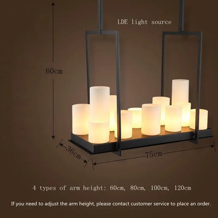 Lustre LED nordique en verre pour salle à manger et cuisine — LZ4X9Q2