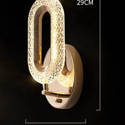 applique murale à led abat-jour diamant design moderne pour intérieur