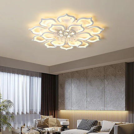 Plafonnier LED sculpté creux au design luxueux pour intérieur — LZ4X9J